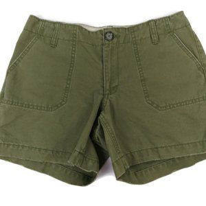 Old Navy Flat Front Casual Chino Shorts Green Sz 1